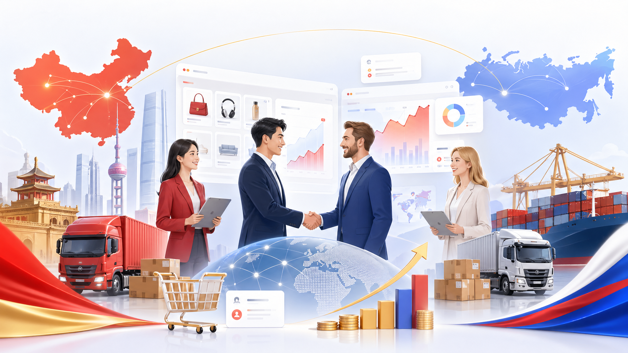 China and Russia business partnership