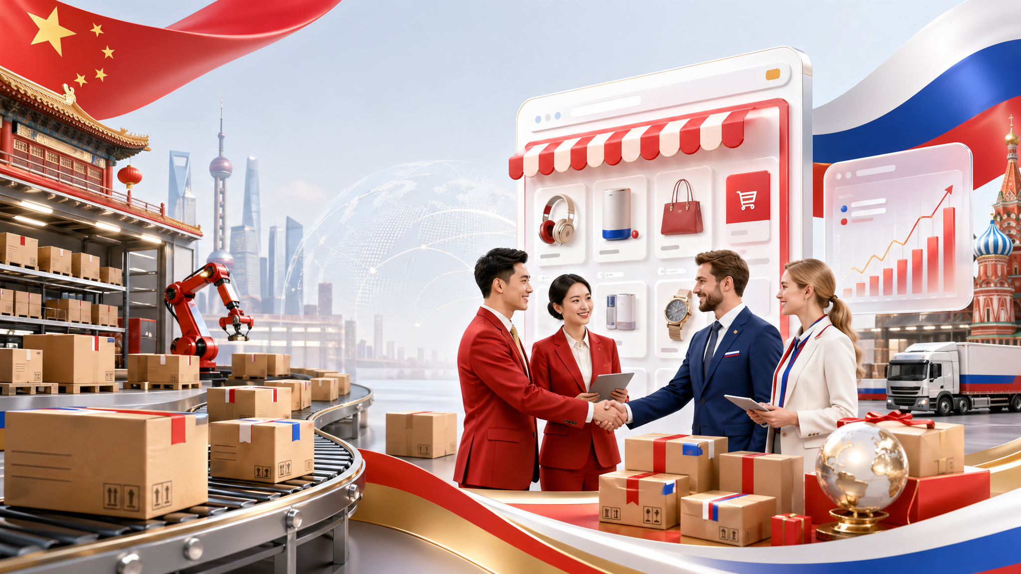 China and Russia business partnership