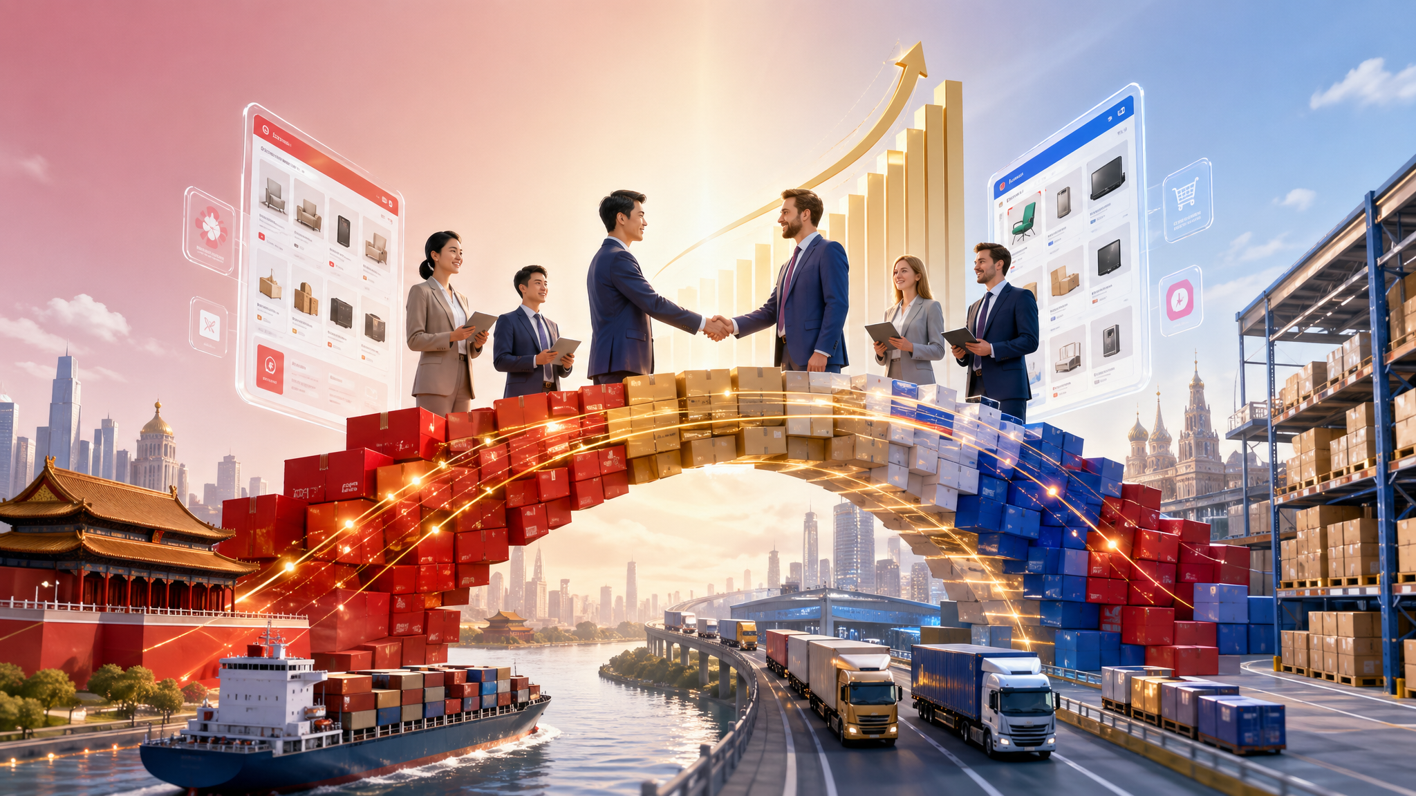 China and Russia business partnership