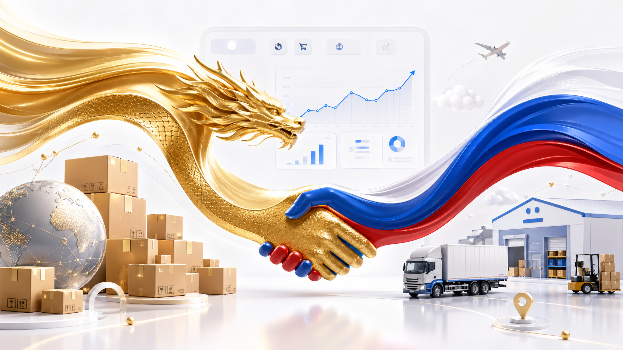 China and Russia business partnership